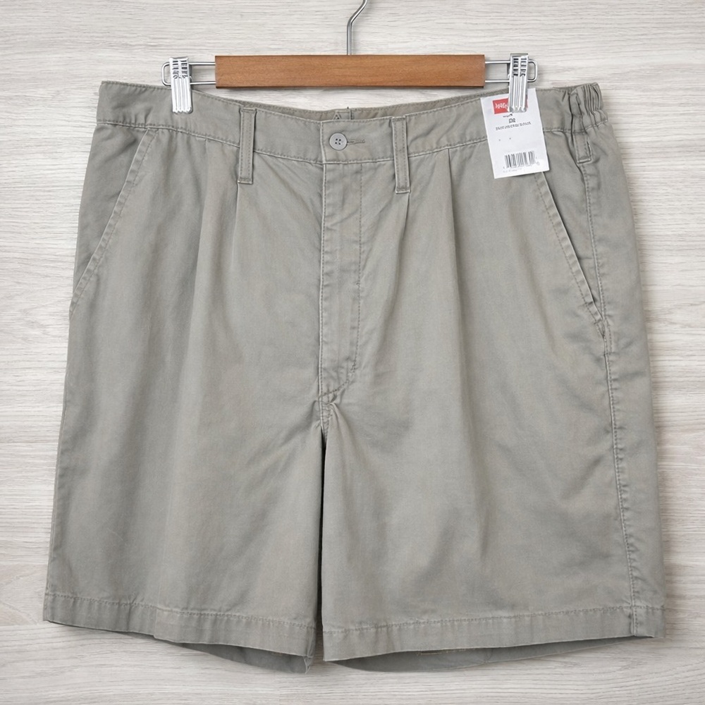 Wrangler 38x8 Weathered Wash Shorts Relaxed Fit Side Elastic 100% Cotton